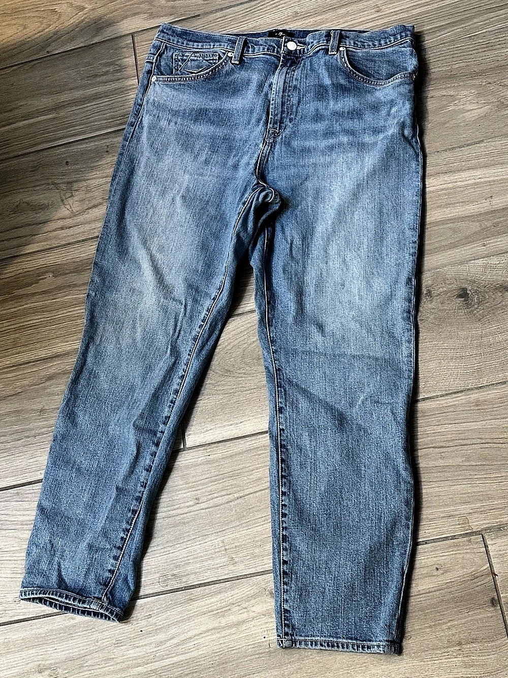 7 For All Mankind Denim PEGGI Skinny Jeans Blue Size 34